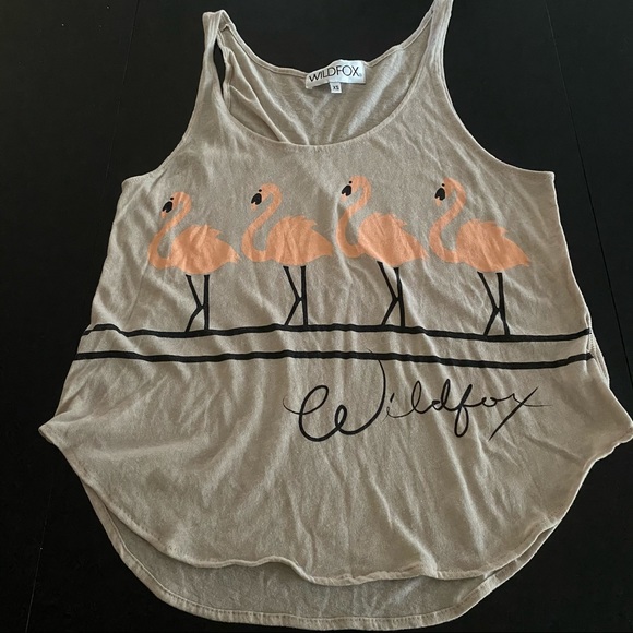 Wildfox Dancing Flamingo Graphic Tank - Picture 3 of 9